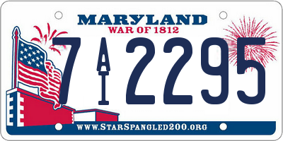 MD license plate 7AI2295