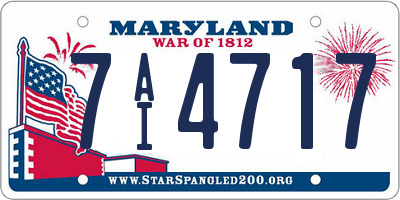 MD license plate 7AI4717