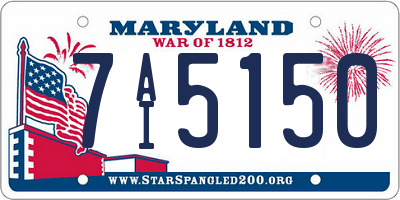 MD license plate 7AI5150