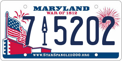 MD license plate 7AI5202