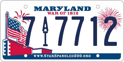 MD license plate 7AI7712