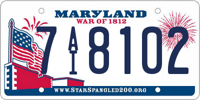 MD license plate 7AI8102