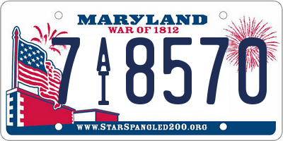 MD license plate 7AI8570