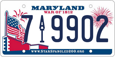 MD license plate 7AI9902