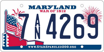 MD license plate 7AN4269