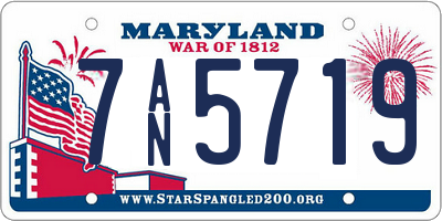 MD license plate 7AN5719