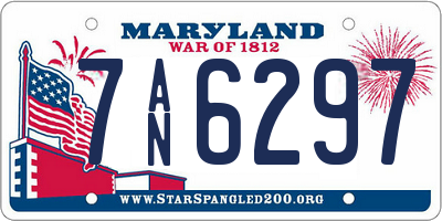 MD license plate 7AN6297