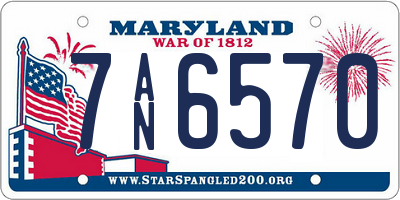 MD license plate 7AN6570