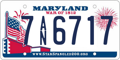 MD license plate 7AN6717