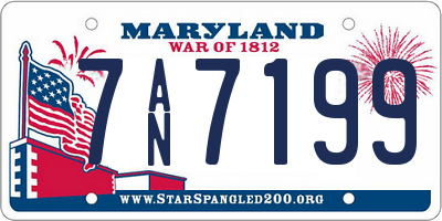 MD license plate 7AN7199