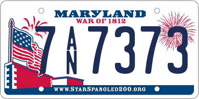 MD license plate 7AN7373