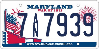 MD license plate 7AN7939