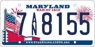 MD license plate 7AN8155