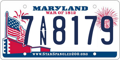 MD license plate 7AN8179