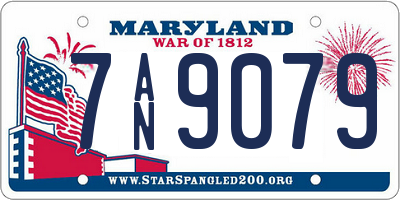 MD license plate 7AN9079
