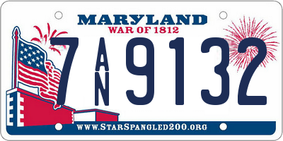 MD license plate 7AN9132