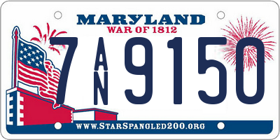 MD license plate 7AN9150