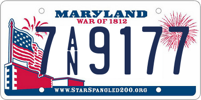 MD license plate 7AN9177