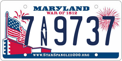 MD license plate 7AN9737