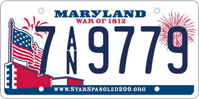 MD license plate 7AN9779