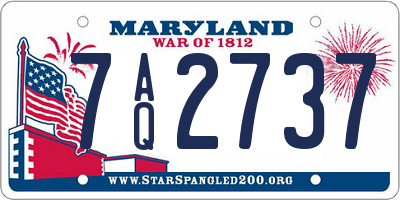 MD license plate 7AQ2737