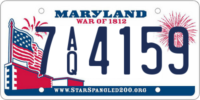 MD license plate 7AQ4159