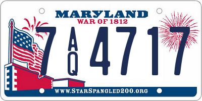MD license plate 7AQ4717