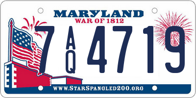 MD license plate 7AQ4719
