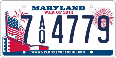 MD license plate 7AQ4779