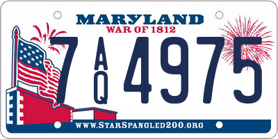 MD license plate 7AQ4975