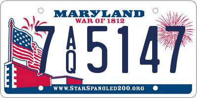 MD license plate 7AQ5147