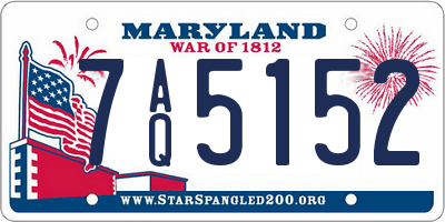 MD license plate 7AQ5152