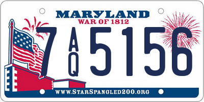 MD license plate 7AQ5156