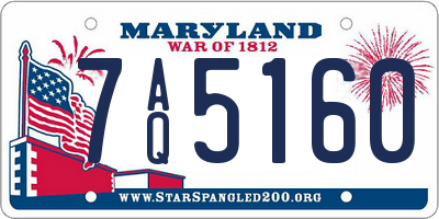MD license plate 7AQ5160