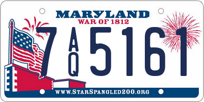 MD license plate 7AQ5161