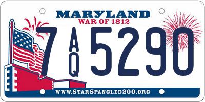 MD license plate 7AQ5290