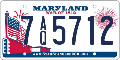 MD license plate 7AQ5712