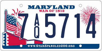 MD license plate 7AQ5714