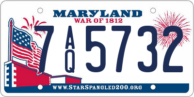 MD license plate 7AQ5732