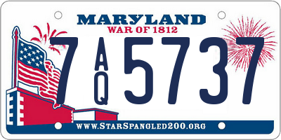 MD license plate 7AQ5737