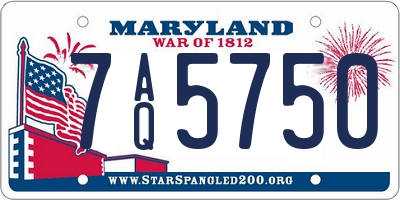 MD license plate 7AQ5750