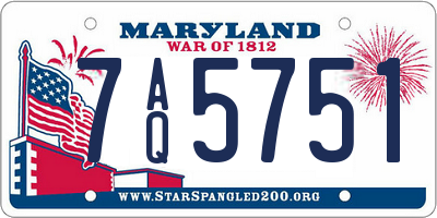 MD license plate 7AQ5751