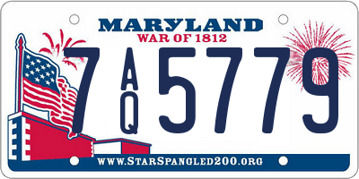 MD license plate 7AQ5779