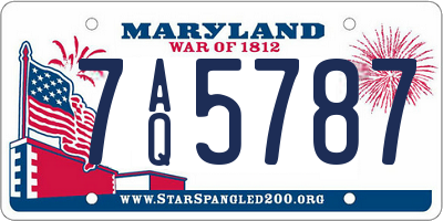MD license plate 7AQ5787