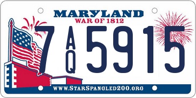 MD license plate 7AQ5915