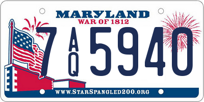 MD license plate 7AQ5940