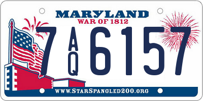 MD license plate 7AQ6157