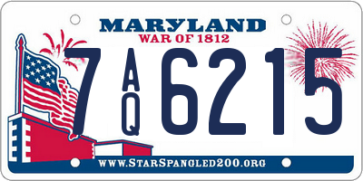 MD license plate 7AQ6215