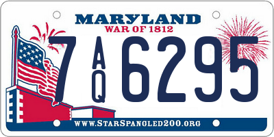 MD license plate 7AQ6295