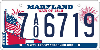 MD license plate 7AQ6719